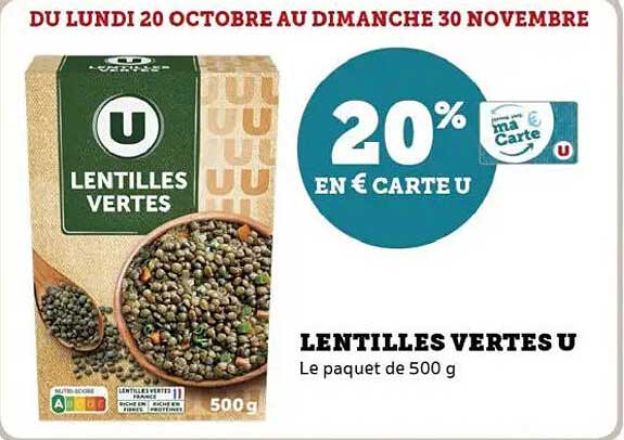 LENTILLES VERTES U