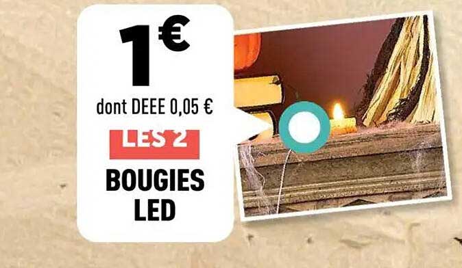 LES 2 BOUGIES LED