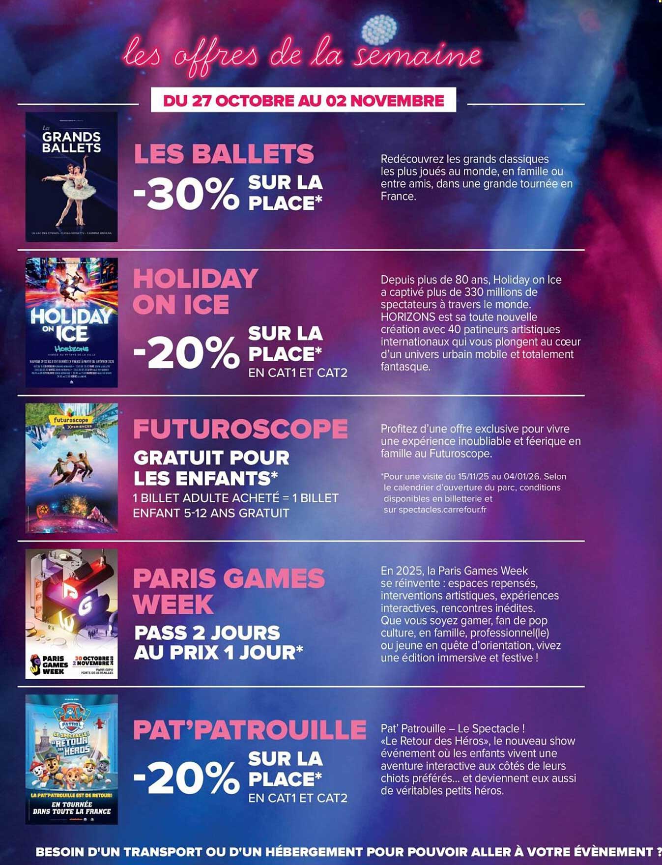 Les Ballets -30% SUR LA PLACE*