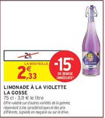 Limonade à la violette La Gosse