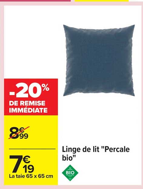 Linge de lit "Percale bio"