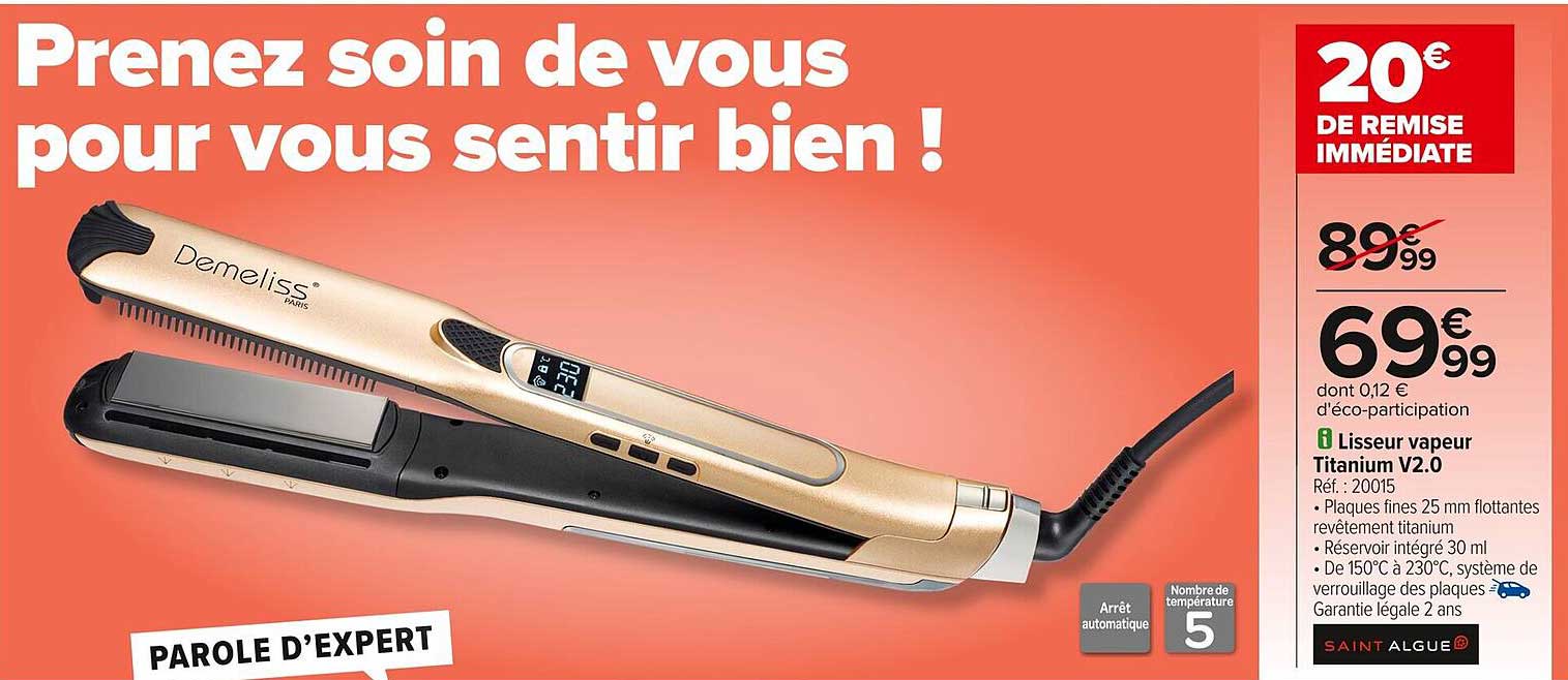 Lisseur vapeur Titanium V2.0