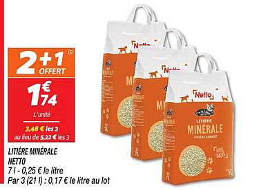 LITIÈRE MINÉRALE NETTO