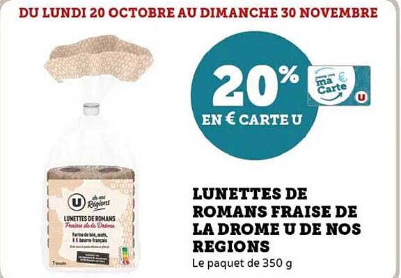 LUNETTES DE ROMANS FRAISE DE LA DROME U DE NOS REGIONS