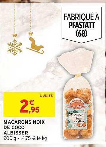 MACARONS NOIX DE COCO ALBISSER