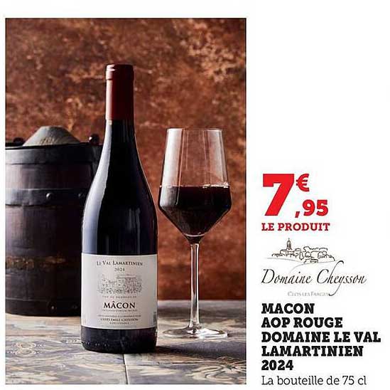 MACON AOP ROUGE DOMAINE LE VAL LAMARTINIEN 2024
