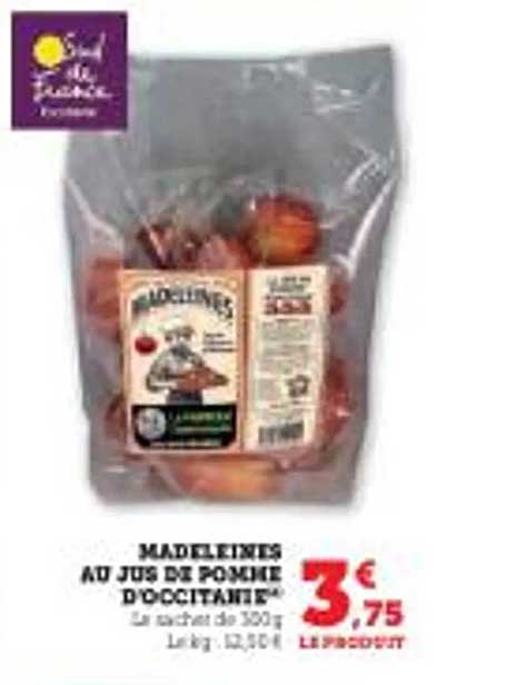 MADELEINES AU JUS DE POMME D'OCCITANIE