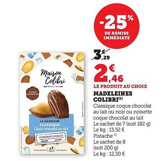 MADELEINES COLIBRI