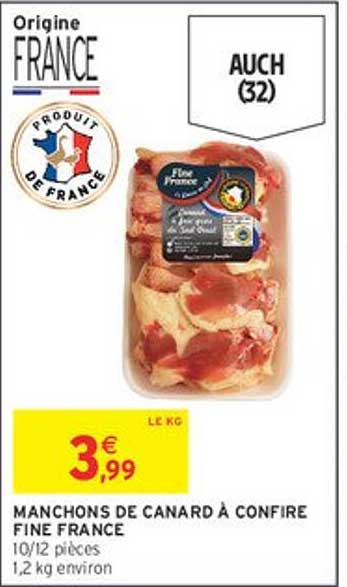 MANCHONS DE CANARD À CONFIRE FINE FRANCE