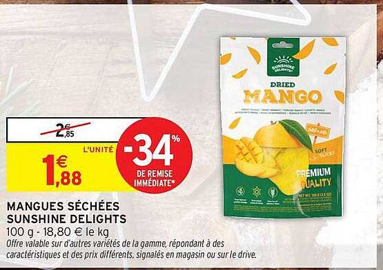 MANGUES SÉCHÉES SUNSHINE DELIGHTS