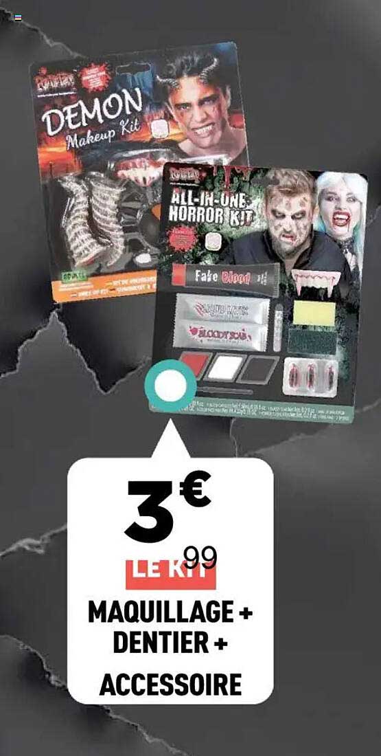 MAQUILLAGE + DENTIER + ACCESSOIRE
