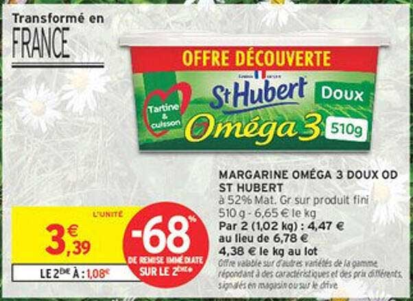 MARGARINE OMÉGA 3 DOUX OD ST HUBERT