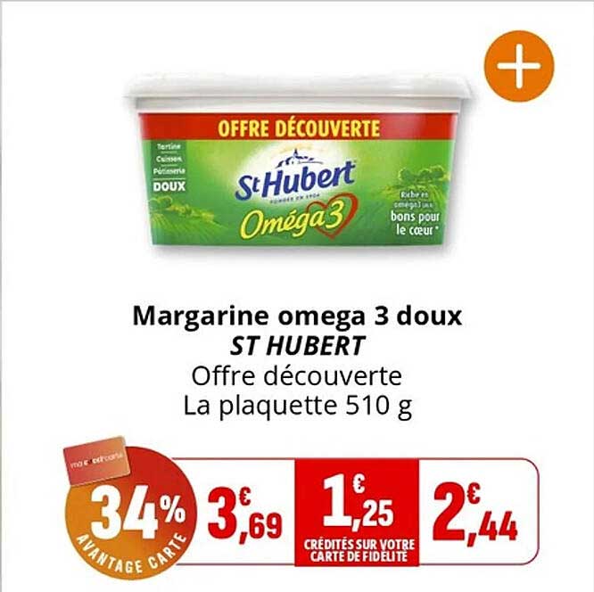Margarine omega 3 doux ST HUBERT