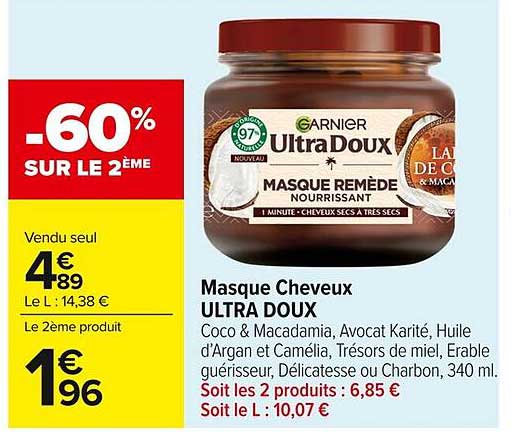 Masque Cheveux ULTRA DOUX