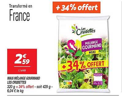 MAXI MÉLANGE GOURMAND LES CRUDETTES