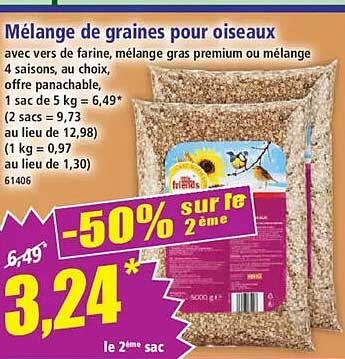 Mélange de graines pour oiseaux