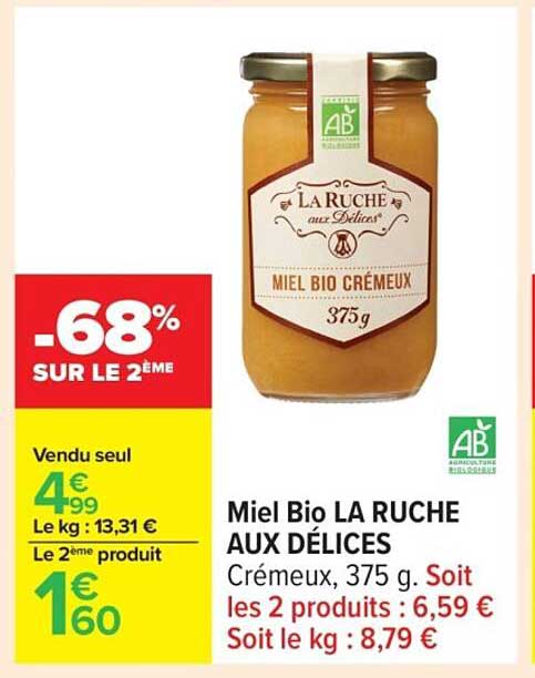 Miel Bio LA RUCHE AUX DÉLICES