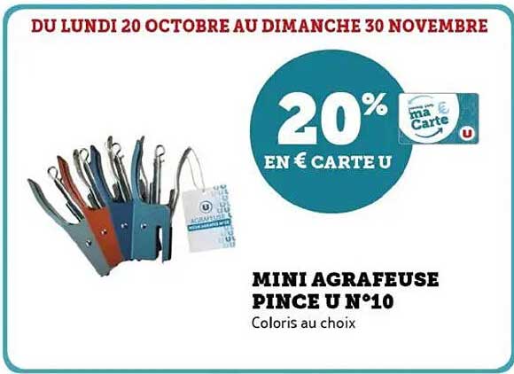 MINI AGRAFEUSE PINCE U N°10