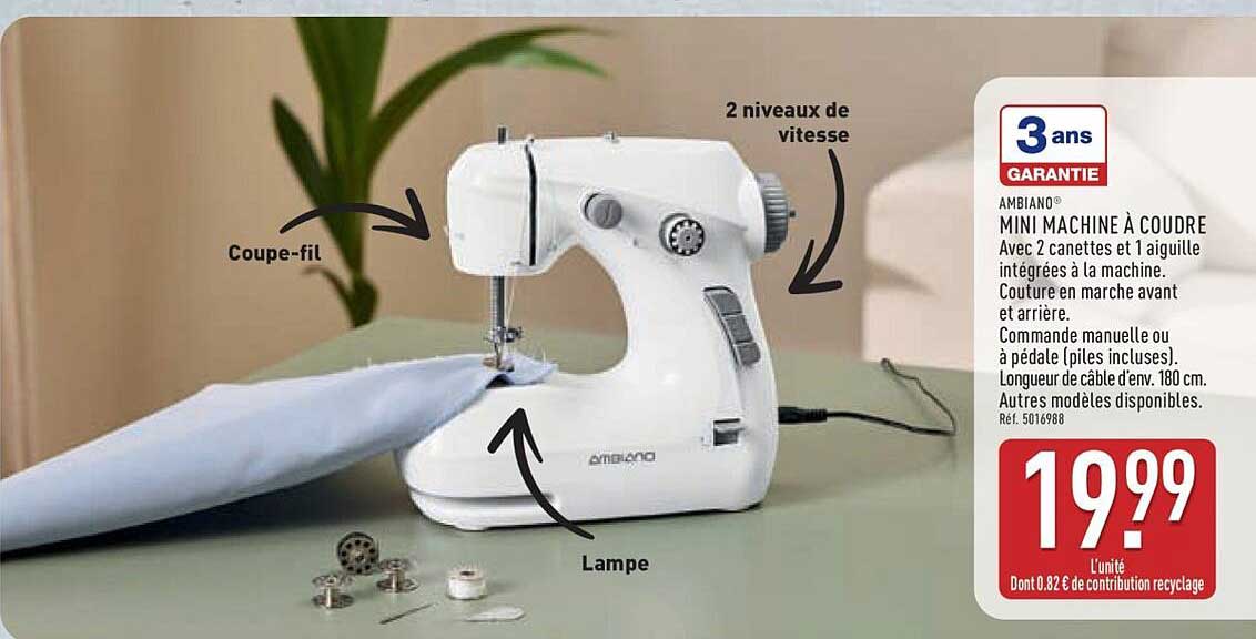 MINI MACHINE À COUDRE