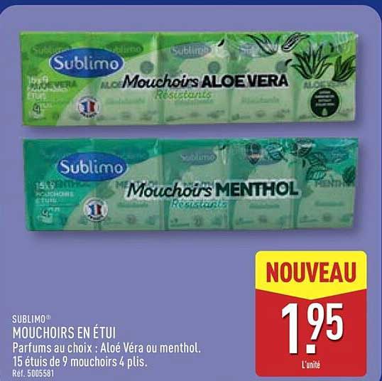 MOUCHOIRS EN ÉTUI