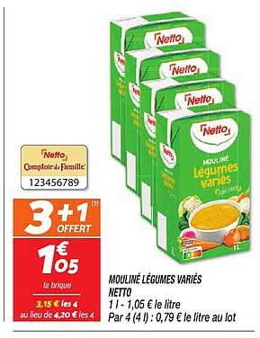 Mouliné Légumes Variés Netto
