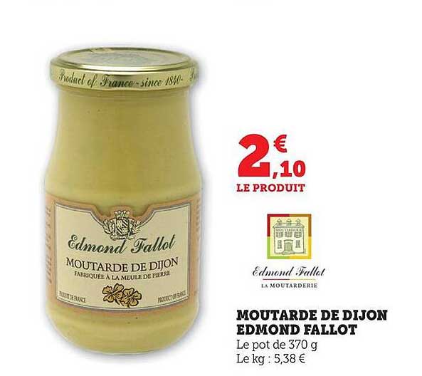 MOUTARDE DE DIJON EDMOND FALLOT