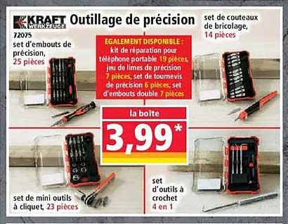 Outillage de précision