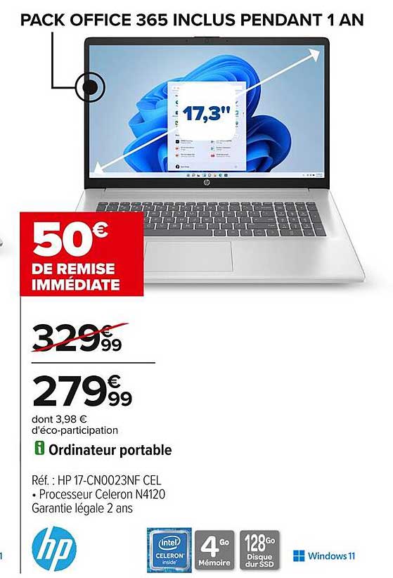 PACK OFFICE 365 INCLUS PENDANT 1 AN