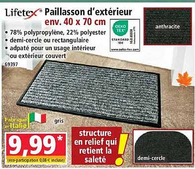 Paillasson d’extérieur
