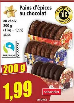 Pains d'épices au chocolat