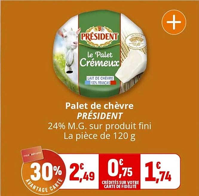 Palet de chèvre PRÉSIDENT