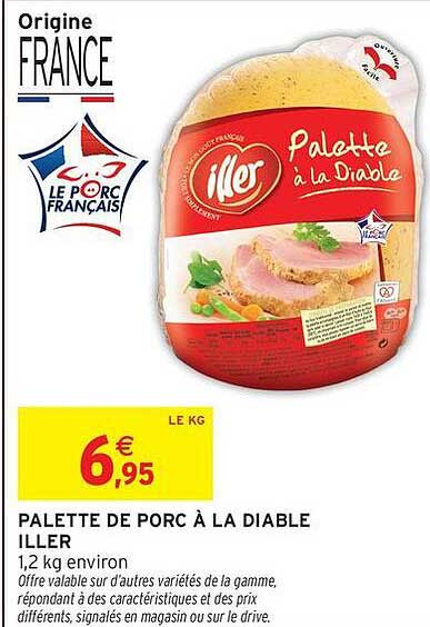 PALETTE DE PORC À LA DIABLE ILLER
