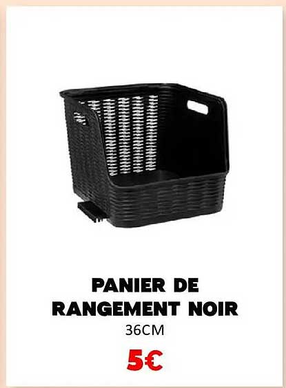 PANIER DE RANGEMENT NOIR