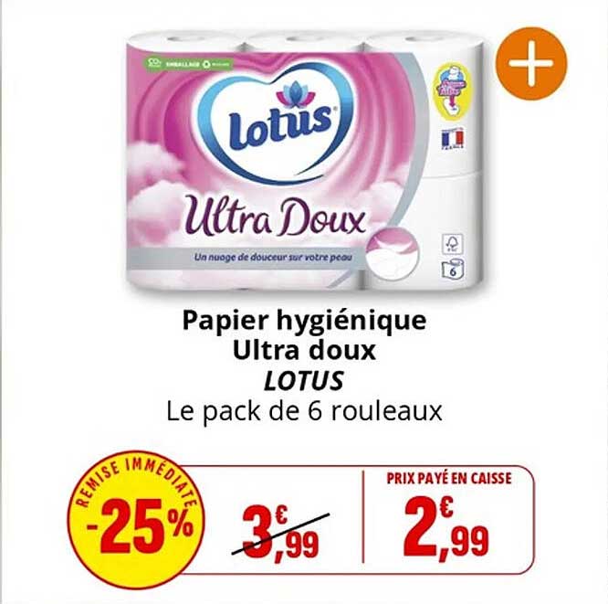 Papier hygiénique Ultra doux