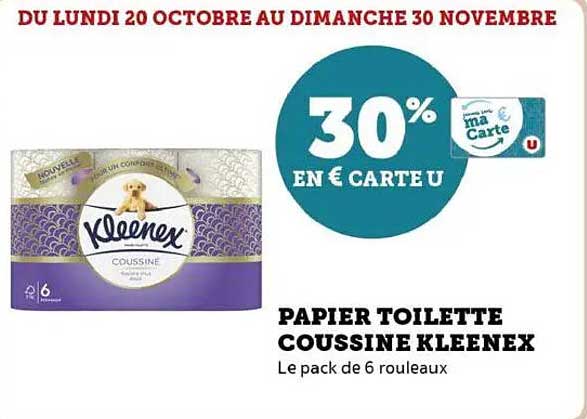 PAPIER TOILETTE COUSSINE KLEENEX