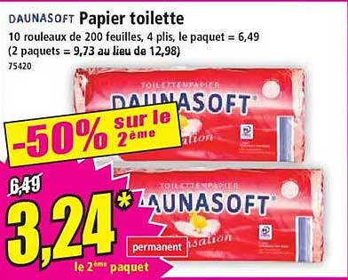 Papier toilette DAUNASOFT