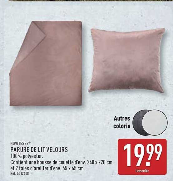 PARURE DE LIT VELOURS