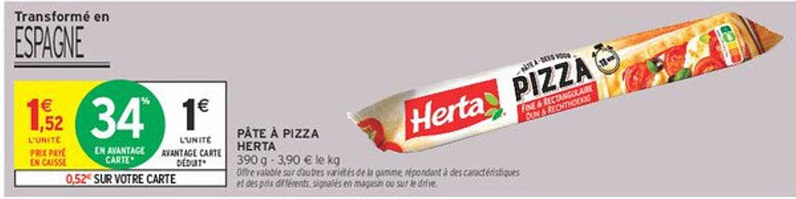 PÂTE À PIZZA HERTA