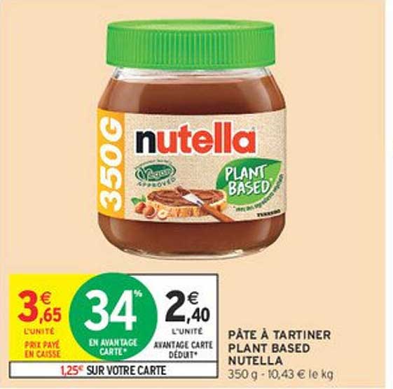 PÂTE À TARTINER PLANT BASED NUTELLA