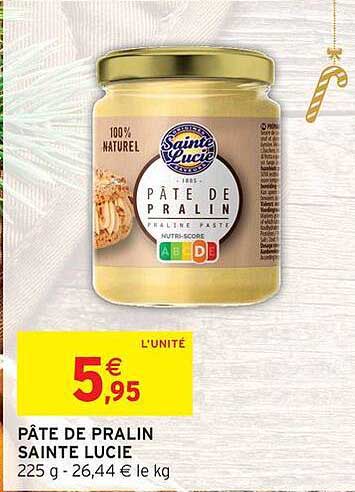 PÂTE DE PRALIN SAINTE LUCIE