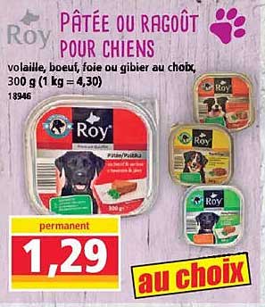 Pâtée ou Ragoût pour Chiens