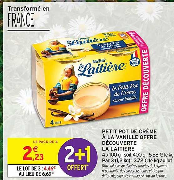 PETIT POT DE CRÈME À LA VANILLE OFFRE DÉCOUVERTE