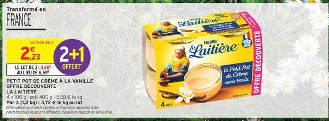 PETIT POT DE CRÈME À LA VANILLE OFFRE DÉCOUVERTE