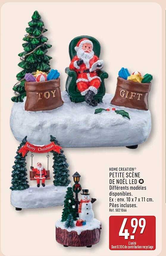 PETITE SCÈNE DE NOËL LED