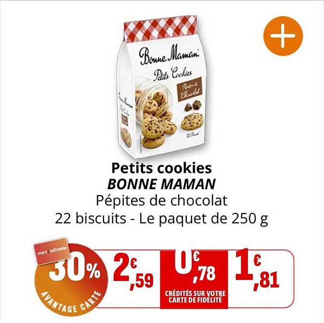 Petits cookies BONNE MAMAN