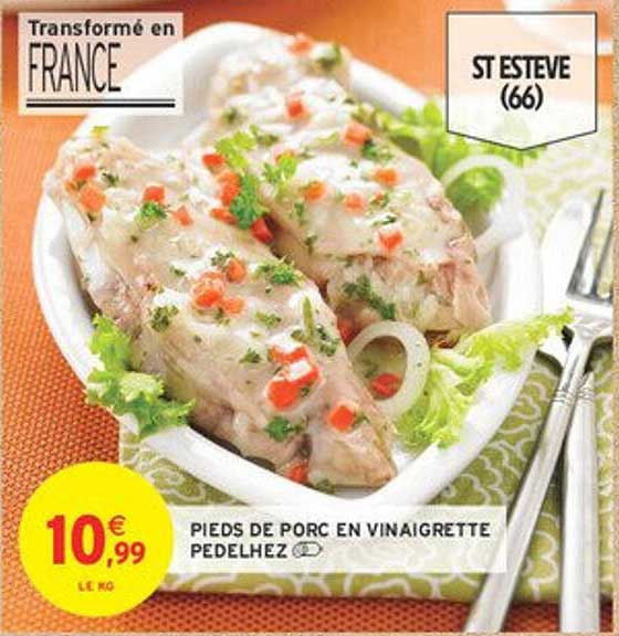 PIEDS DE PORC EN VINAIGRETTE PEDELHEZ