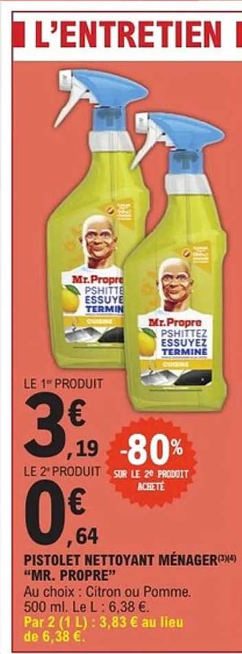 PISTOLET NETTOYANT MÉNAGER "MR. PROPRE"