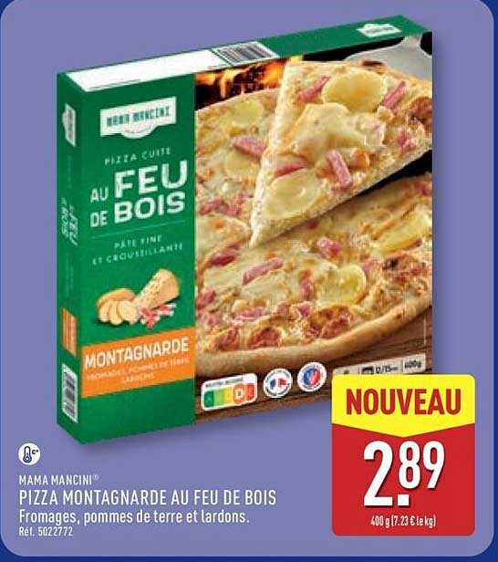 PIZZA MONTAGNARDE AU FEU DE BOIS