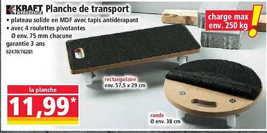 Planche de transport