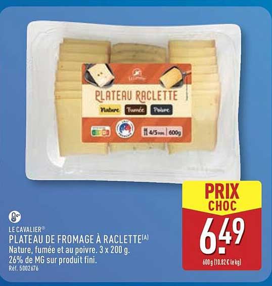 PLATEAU DE FROMAGE À RACLETTE